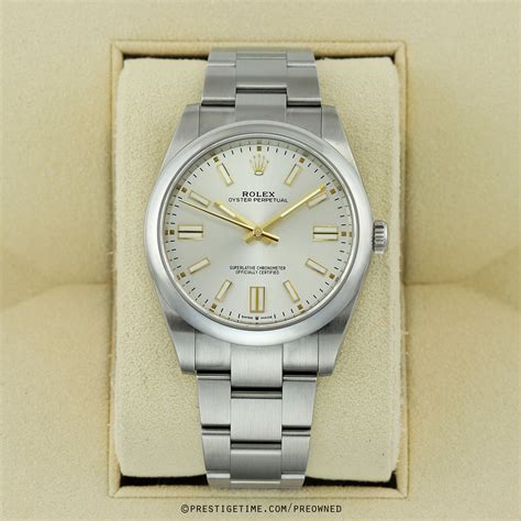 rolex silver men|rolex oyster perpetual 41mm silver.